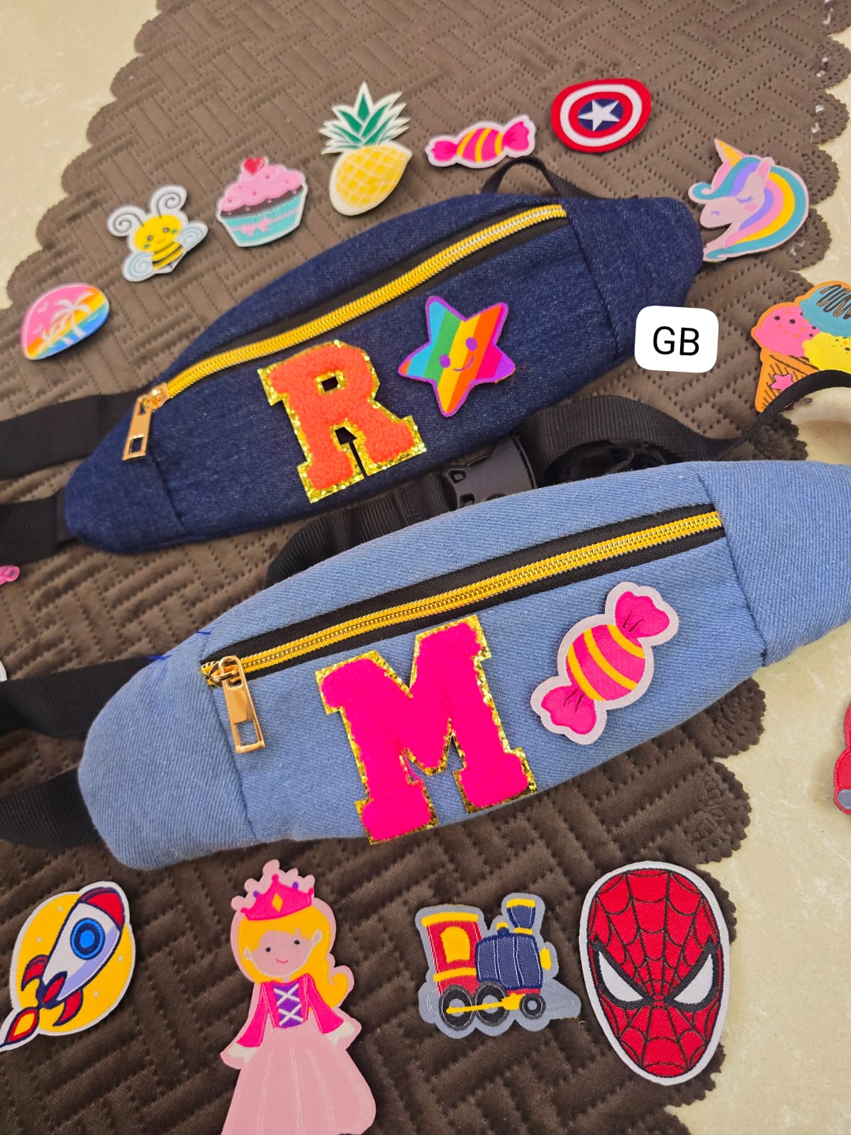 Personalised Denim waist bags