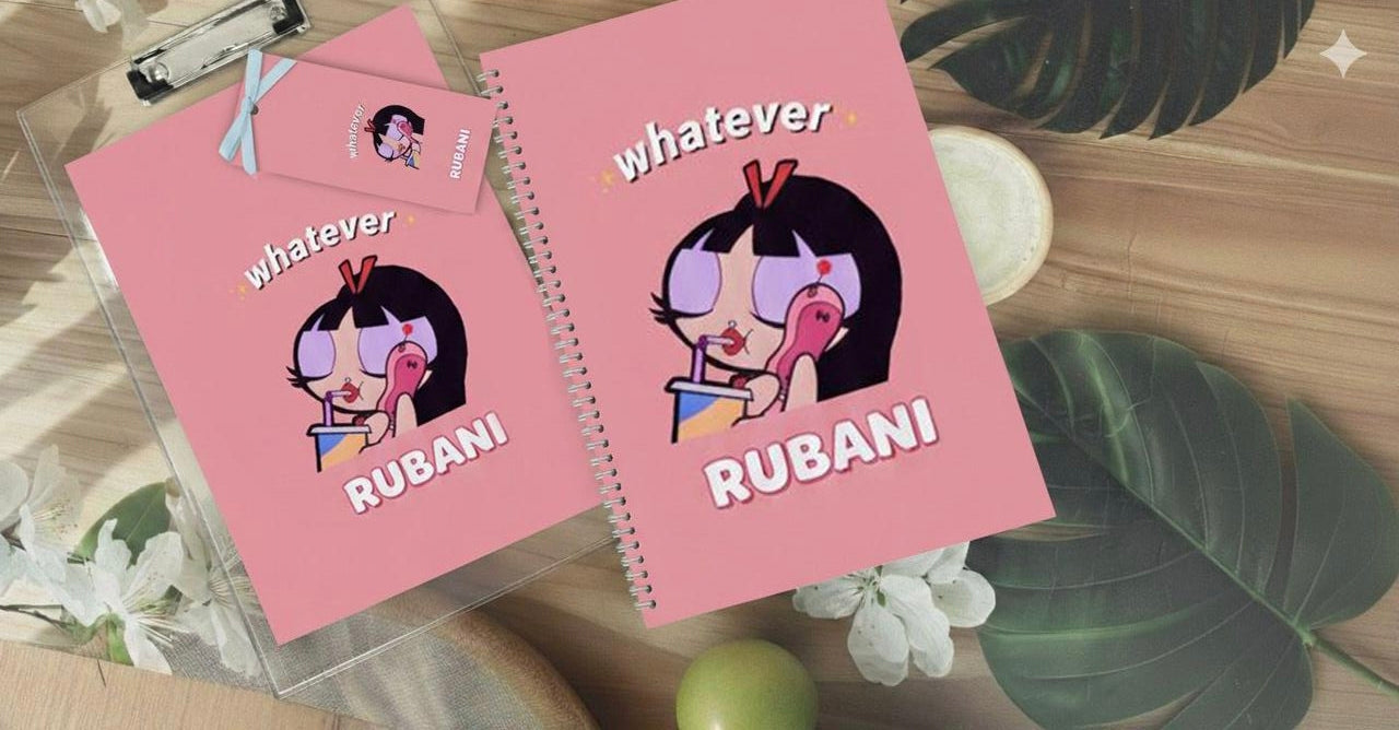 Personalised Notebook with Clipboard with Bookmark
