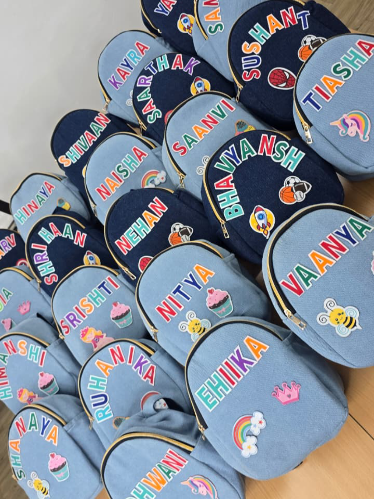 Personalized Denim Picnic chest bags