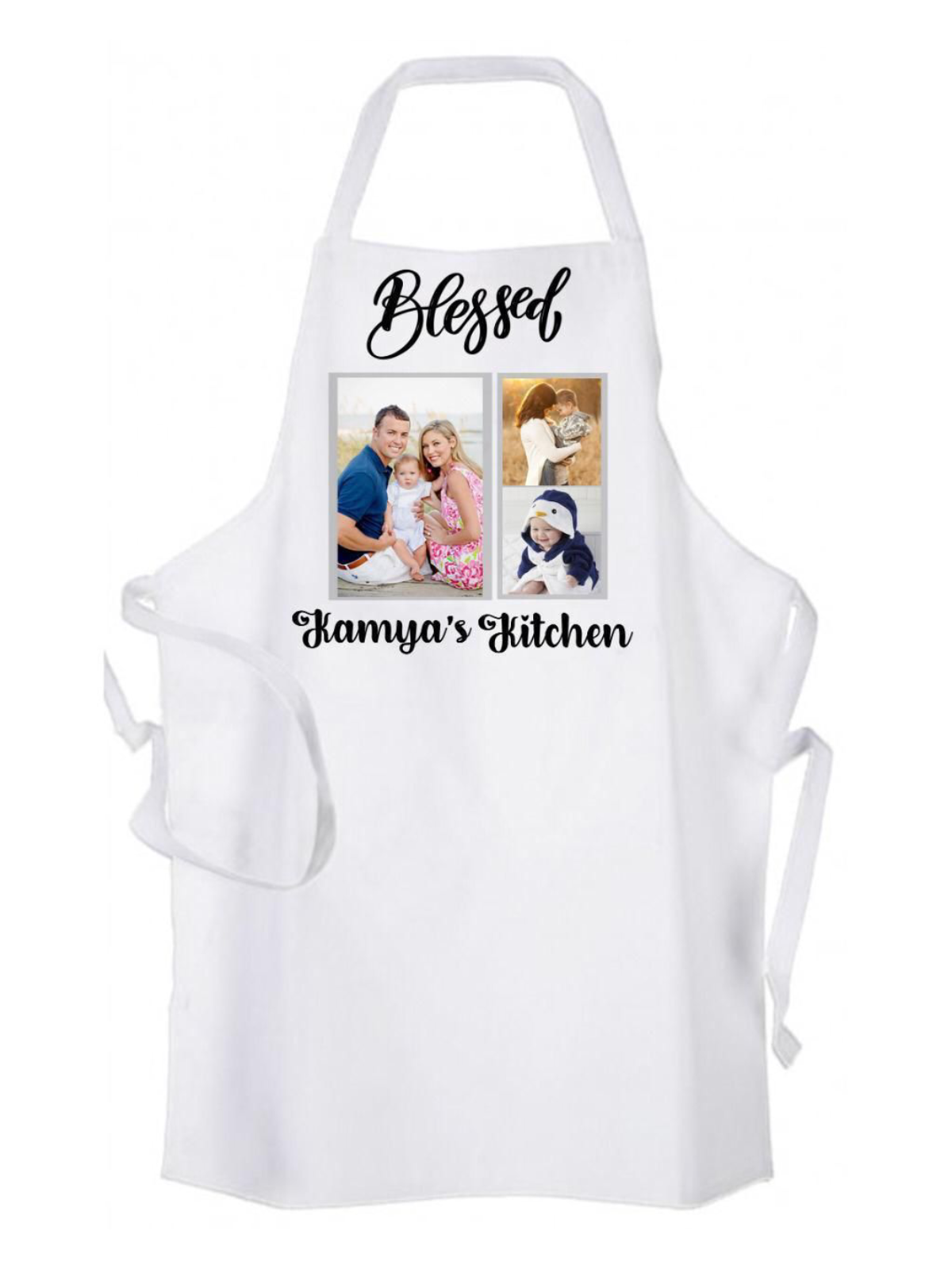 Personalised apron  and hat