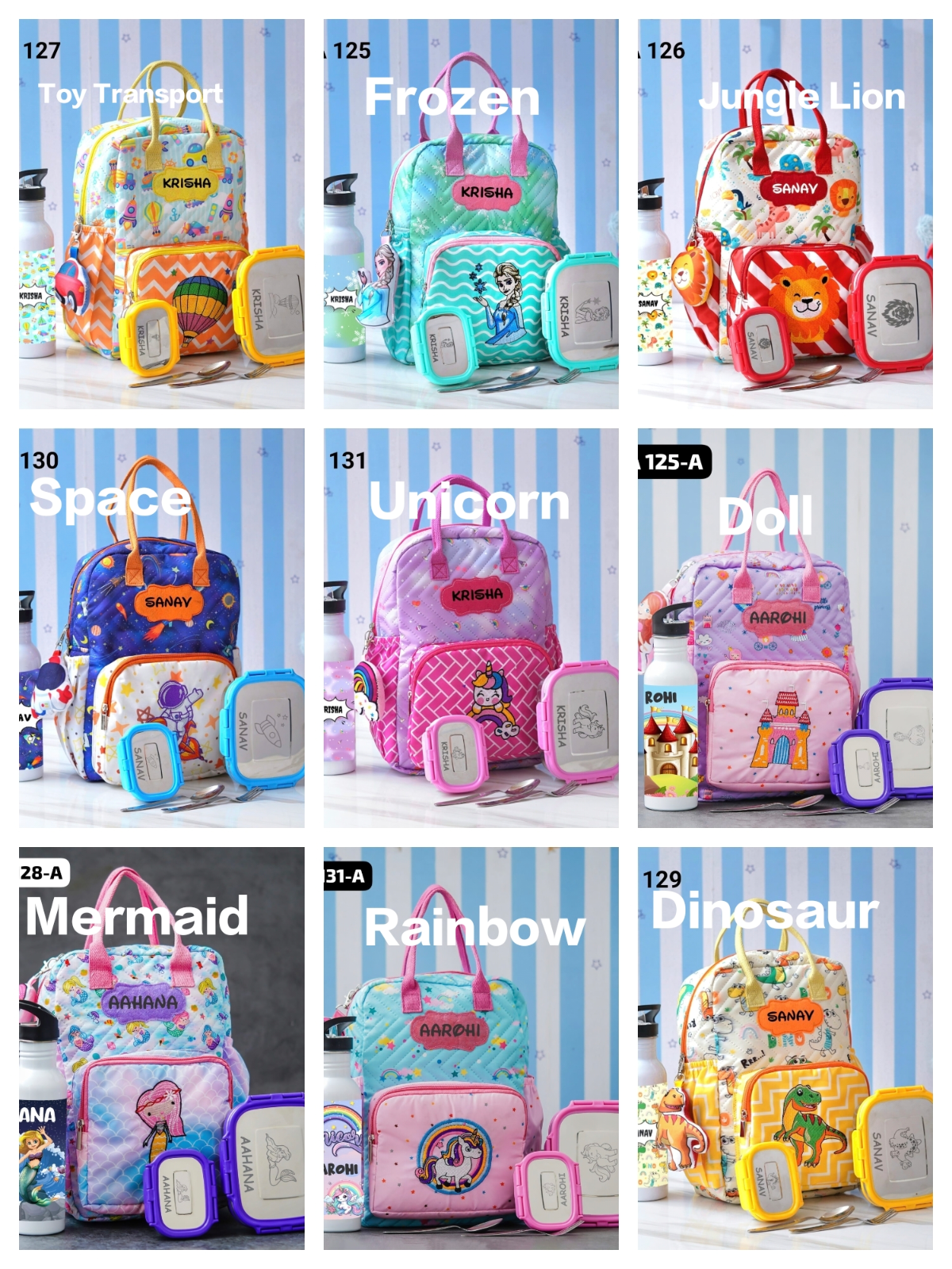 Personalised Box bagpack full combo