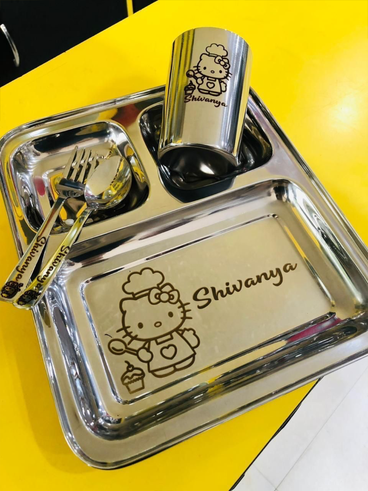 Personalised plate set 4 pc set
