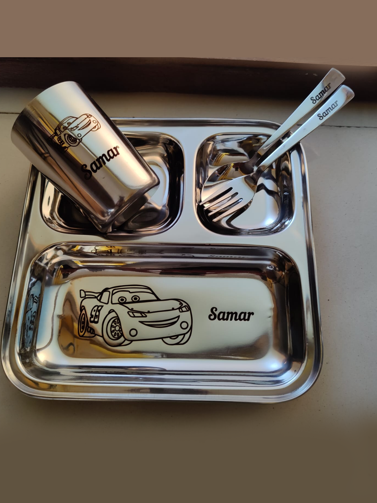 Personalised plate set 4 pc set