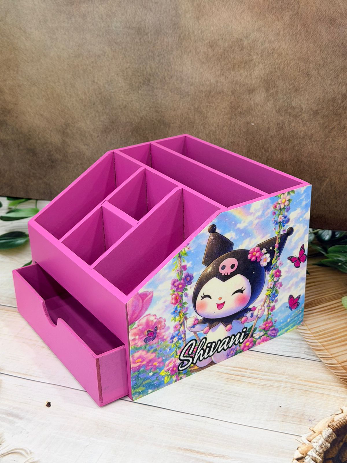 Personalised Wooden Organiser