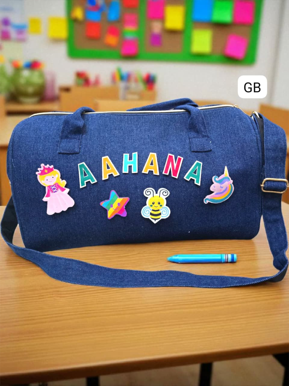Personalised Denim Premium Duffle Bag
