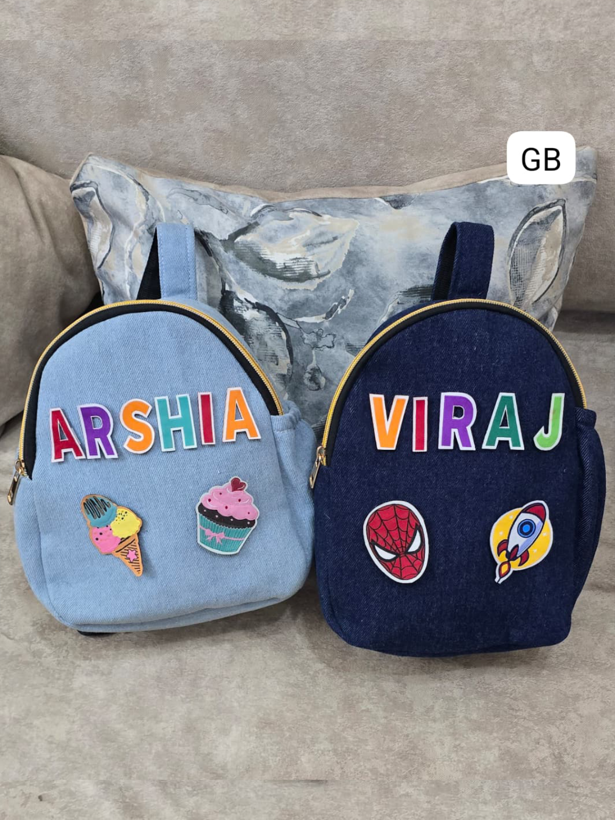 Personalized Denim Picnic chest bags