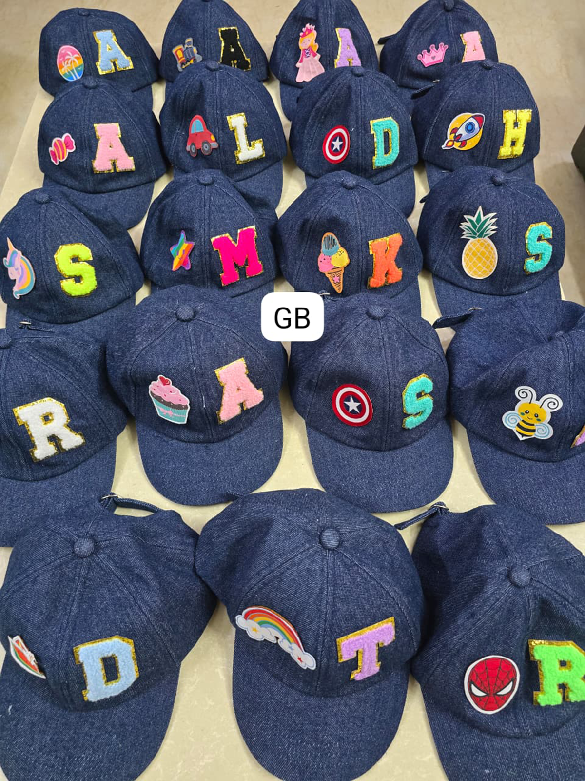 Personalised Denim caps