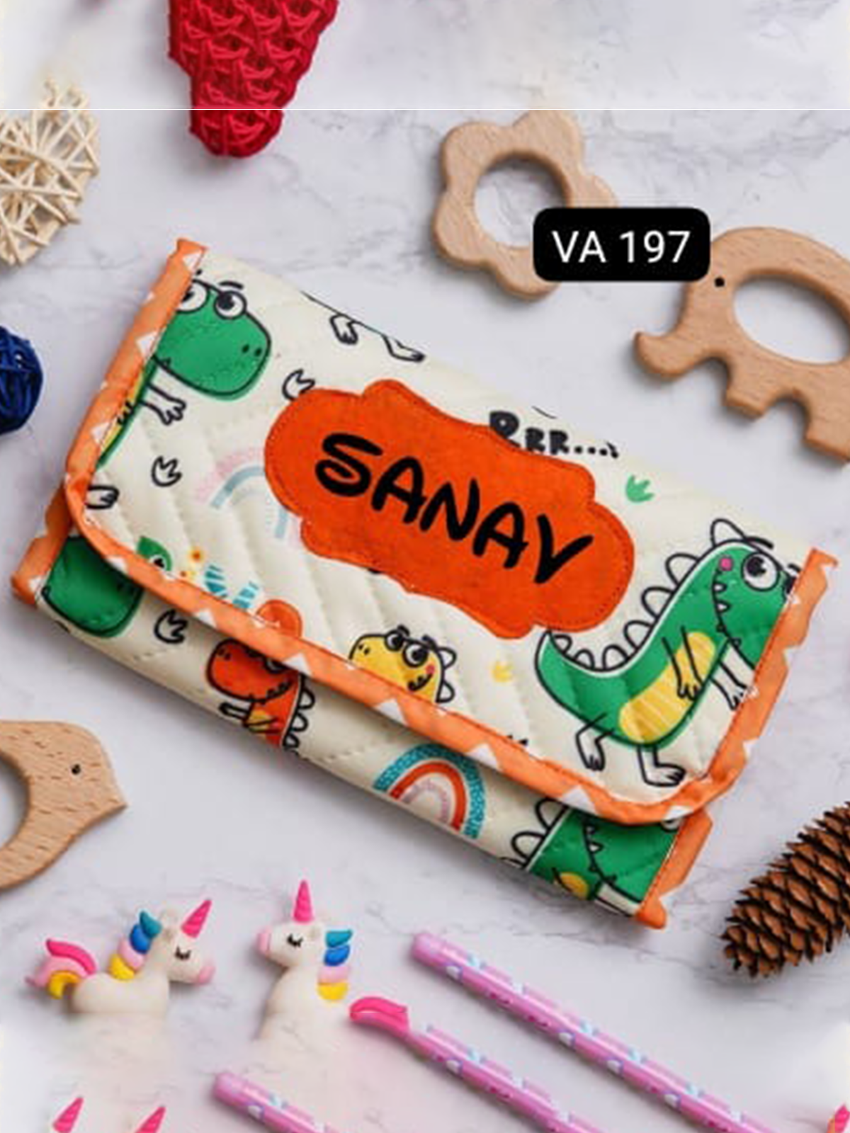 Personalised Mini 3 Fold Multi Purpose Pouch