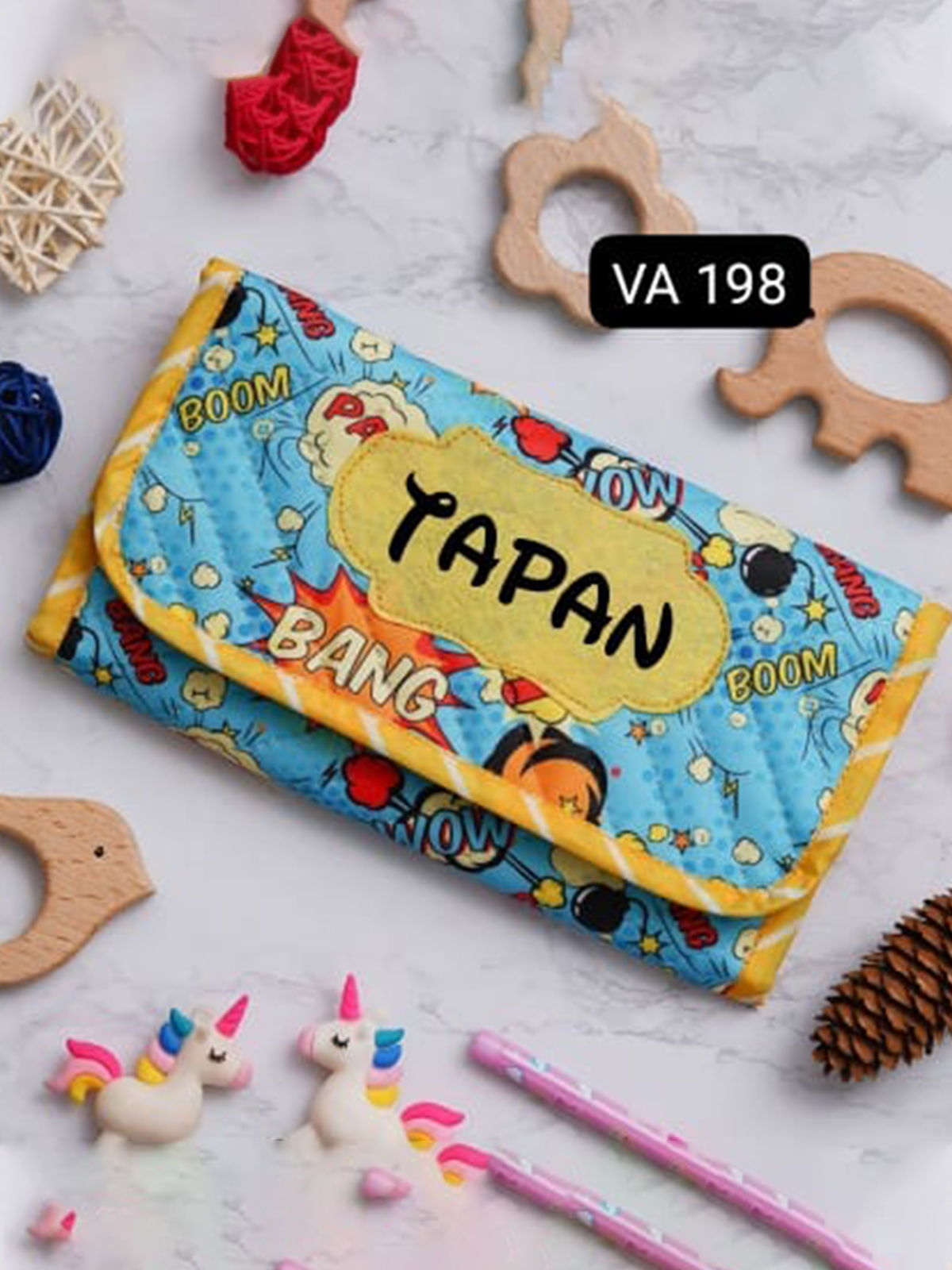Personalised Mini 3 Fold Multi Purpose Pouch