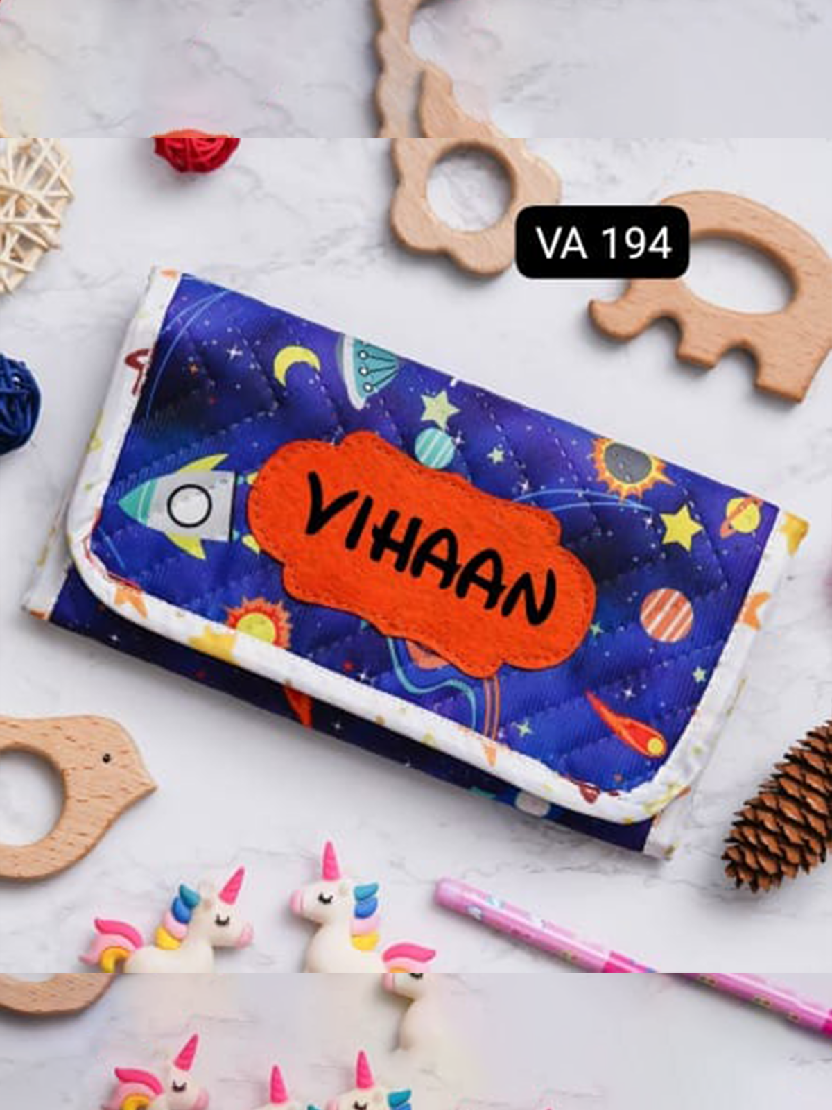 Personalised Mini 3 Fold Multi Purpose Pouch
