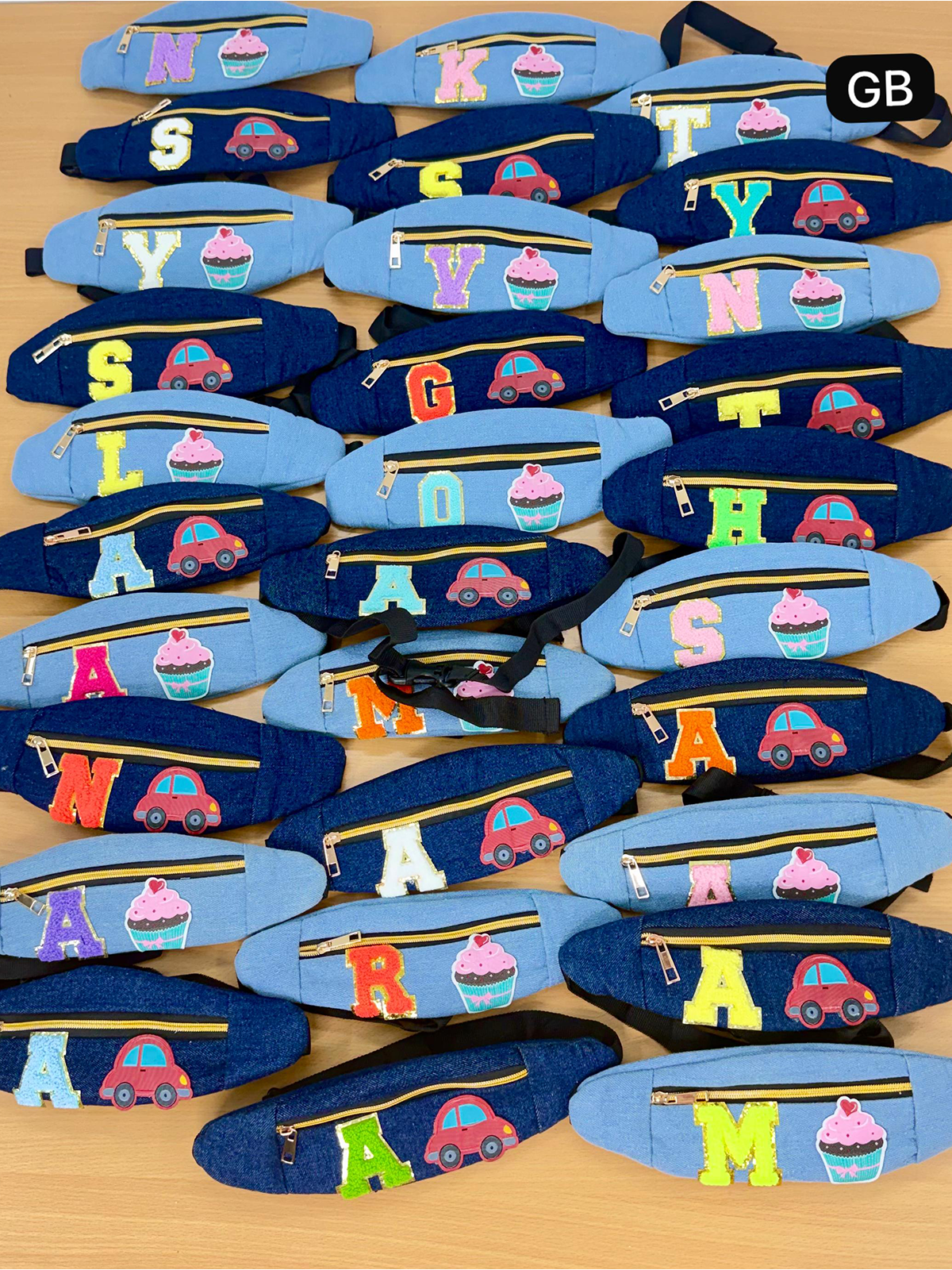 Personalised Denim waist bags