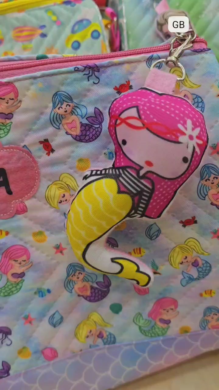 Personalised Premium Duffle Bag with Toy Keychain